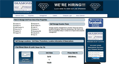 Desktop Screenshot of diamondselfstorage.net